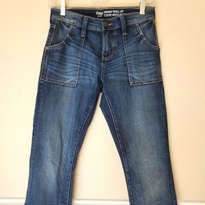GAP skinny rollup jeans